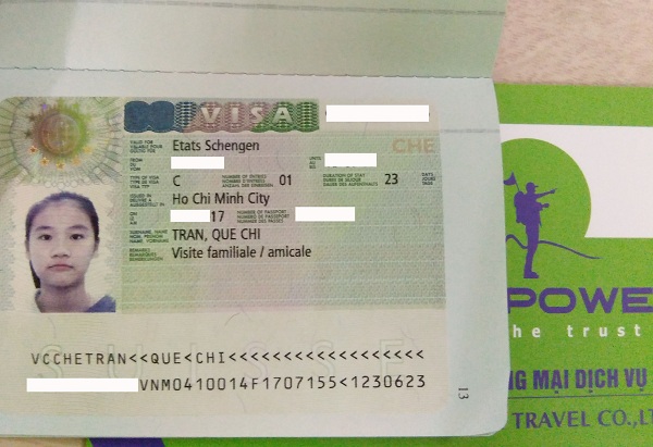 Chúc mừng visa Schengen